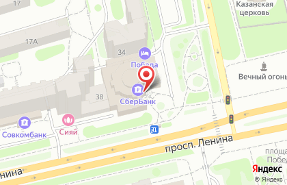 Служба курьерской доставки СберЛогистика на проспекте Ленина на карте