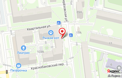 Продовольственный магазин Березка на Берёзовской улице на карте