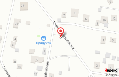 Продуктовый магазин Росинка в Вербном переулке на карте