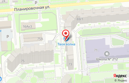 Продовольственный магазин в Горском микрорайоне на карте