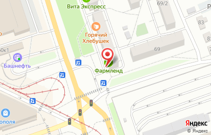 Аптека Фармленд в Уфе на карте