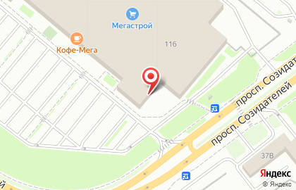 Гипермаркет Мегастрой в Заволжском районе на карте