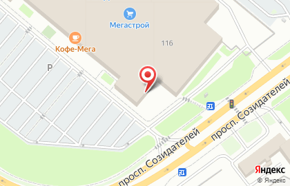 Торговая компания Двери Эталон на проспекте Созидателей на карте