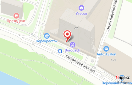 Кальян-бар Мята Lounge на Карамышевской набережной на карте