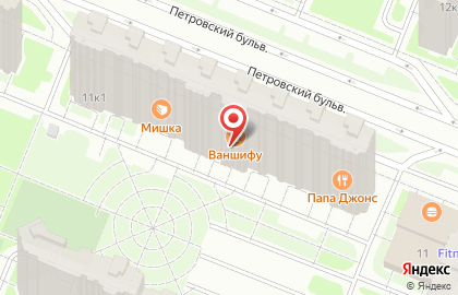 Массажный кабинет в Санкт-Петербурге на карте