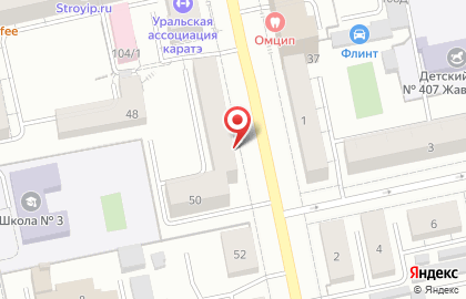 Милен на Комсомольской на карте