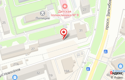 Зоомагазин 4 лапы в Новоильинском районе на карте