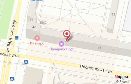 Ювелирный магазин 585Gold на Пролетарской улице в Колпино на карте