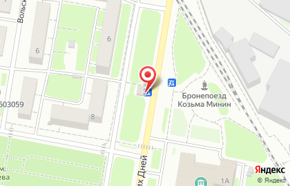 Продуктовый магазин Чайка на улице Июльских Дней на карте