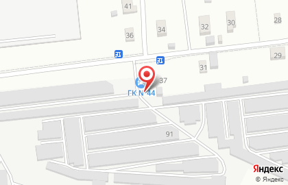 Гаражный кооператив №44 в Железнодорожном районе на карте