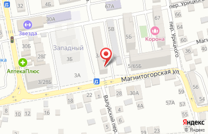 Продуктовый магазин Анастасия на Магнитогорской улице на карте