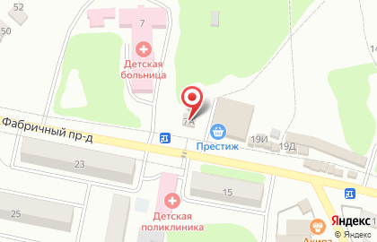 Сбербанк России в Фабричном проезде на карте
