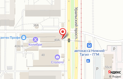 Торговый центр Уральский на Уральском проспекте на карте