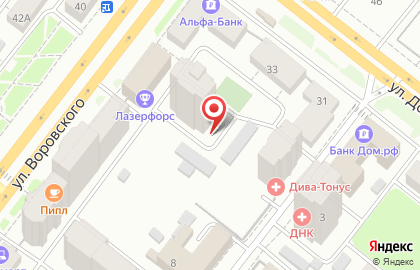 Городской информационный сайт Rabota.ru на улице Воровского на карте