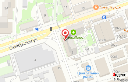 Парикмахерская Фантазия на Октябрьской улице на карте