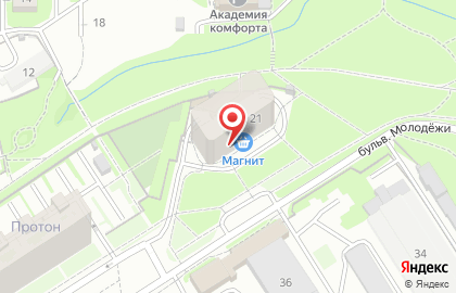 Киоск по продаже фруктов и овощей в Новосибирске на карте