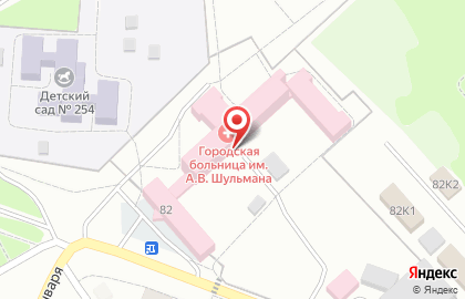 Поликлиника №4, Городская больница №4 на карте