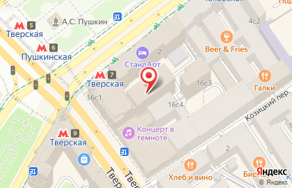 Банкомат МБА-Москва на Тверской улице, 16 стр 1 на карте