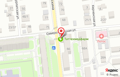 Аптека Таттехмедфарм в Авиастроительном районе на карте