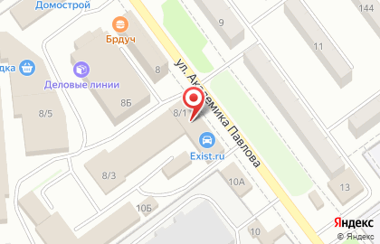 Магазин автозапчастей Autodoc на улице Академика Павлова на карте
