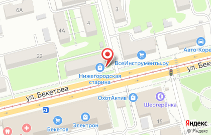 Антикварный магазин Нижегородская старина на карте