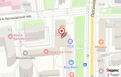 Impacto на Люсиновской улице на карте