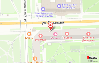 Салон красоты Ювента в Московском районе на карте