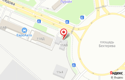 Автомойка на ул. Седова, 11Б к1 на карте