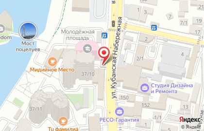 Салон От сердца к сердцу на улице Кубанская Набережная на карте