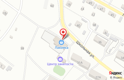 Продуктовый магазин Лакомка на Школьной улице на карте