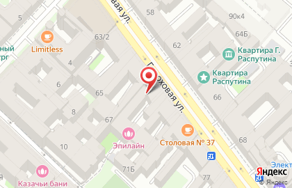 Продуктовый магазин на Гороховой, 69 на карте