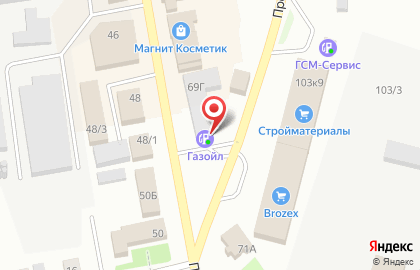 Газойл в Новосибирске на карте