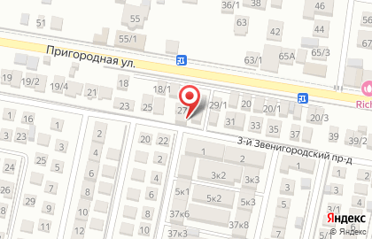 Мини-маркет в 3-м Звенигородском проезде на карте