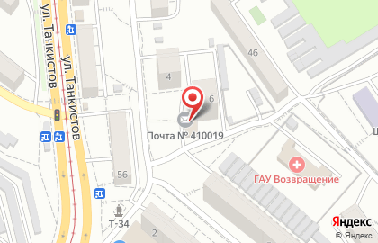 Парикмахерская Эльф в Кировском районе на карте