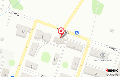 Мини-маркет в 1-м переулке на карте