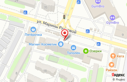 Киоск по продаже хлебобулочных изделий на улице Марины Расковой на карте