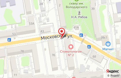 Галерея на Московской улице на карте