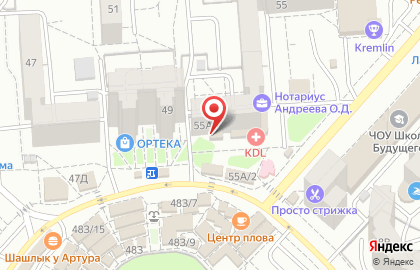 Торговый дом Глобус на улице Владимира Невского, 55А на карте