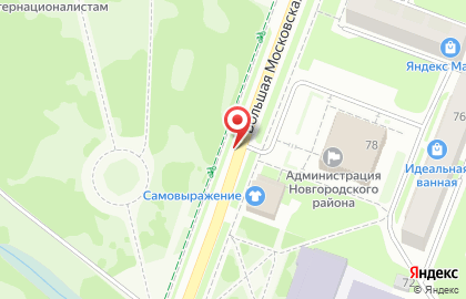 Парк 30-летия Октября на Большой Московской улице на карте