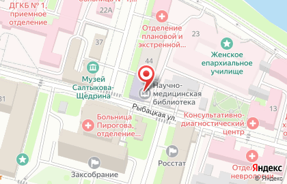 Тверская областная научно-медицинская библиотека на карте