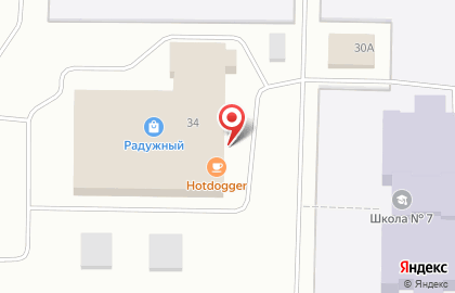 Кафе быстрого питания Hotdog&burger на карте