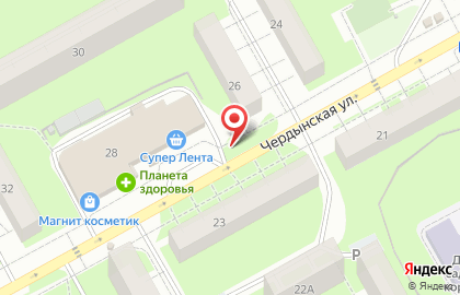 Киоск по продаже фруктов и овощей в Индустриальном районе на карте