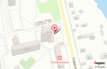 Бар Рассвет на Советской улице на карте