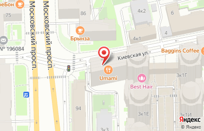 Ресторан Umami на Киевской улице на карте