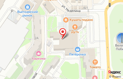 Магазин Корейские салаты в Октябрьском районе на карте