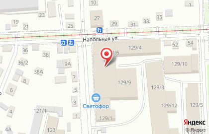 Продуктовый магазин Светофор в Правобережном округе на карте