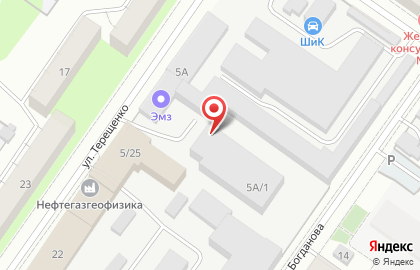 Производственная компания Тройка на улице Терещенко на карте