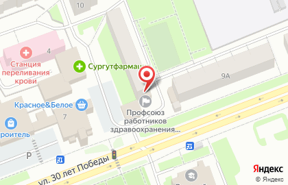Студия красоты ТОП на улице 30 лет Победы на карте