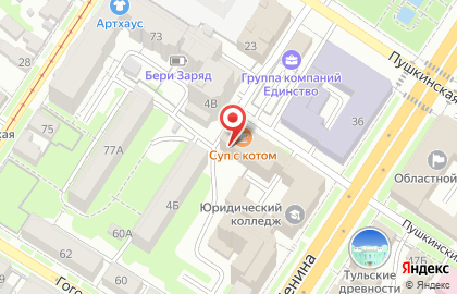Банк Москвы в Туле на карте
