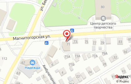 Супермаркет Магнит на Магнитогорской улице на карте